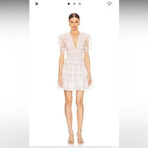 NWT BRONX AND BANCO MEGAN MINI DRESS SZ XL White